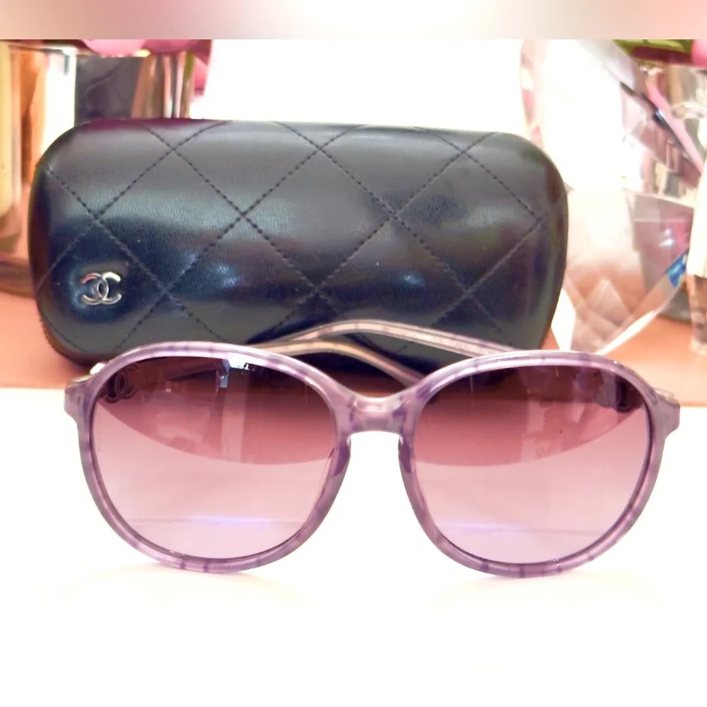 Chanel Sunglasses w Enameled CC Logo Charms